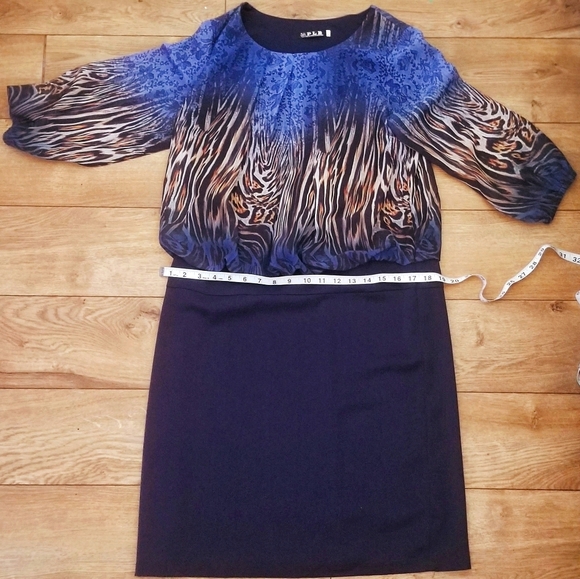 PLB Dress Sheath, Midi 3/4Sleeves - Picture 5 of 7